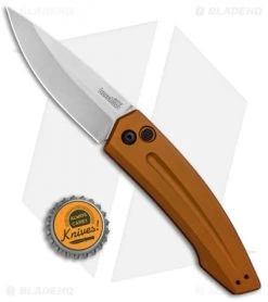 Kershaw Launch 2 Automatic Knife Bronze Aluminum (3.4" Stonewash) 7200EBSW -Kershaw Shop Kershaw Launch 2 Auto Bronze Alum SW KER7200EBSW BHQ 90333 jr bottlecap