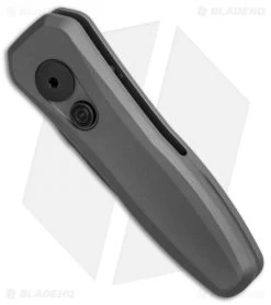 Kershaw Launch 4 CA Legal Automatic Knife Gray (1.9" Damascus) BHQ Exclusive -Kershaw Shop Kershaw Launch 4 CA Legal Auto Gray Damascus BHQ 86760 er spine