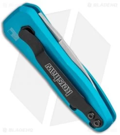 Kershaw Launch 4 CA Legal Automatic Knife Teal (1.9" Stonewash) -Kershaw Shop Kershaw Launch 4 CA Legal Auto Teal SW KER7500TEALSW BHQ 92074 jr side
