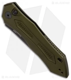 Kershaw Launch 6 Automatic Knife OD Green (3.75" Black) 7800OLBLK -Kershaw Shop Kershaw Launch 6 Olive Black BHQ 89519 er spine