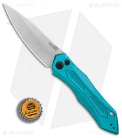 Kershaw Launch 6 Automatic Knife Teal (3.75" Stonewash) 7800TEALSW -Kershaw Shop Kershaw Launch 6 Teal SW BHQ 89520 er bottlecap