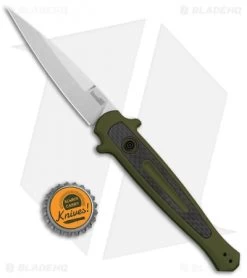 Kershaw Launch 8 Stiletto Automatic Knife Green/CF (3.5" Stonewash) 7 Kershaw Launch 8 Stiletto Automatic Knife Green/CF (3.5" Stonewash) -Kershaw Shop Kershaw Launch 8 Stiletto Auto Green CF SW KER7150OLSW BHQ 105833 jr bottlecap