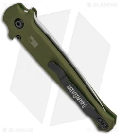 Kershaw Launch 8 Stiletto Automatic Knife Green/CF (3.5" Stonewash) 6 Kershaw Launch 8 Stiletto Automatic Knife Green/CF (3.5" Stonewash) -Kershaw Shop Kershaw Launch 8 Stiletto Auto Green CF SW KER7150OLSW BHQ 105833 jr side