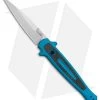 Kershaw Launch 8 Stiletto Automatic Knife Teal/CF (3.5" Stonewash)