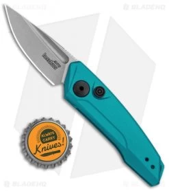 Kershaw Launch 9 Automatic Knife Teal (1.8" Working) 7250TEALSW -Kershaw Shop Kershaw Launch 9 Auto Blue Working KER7250TEALSW BHQ 115103 jr bottlecap