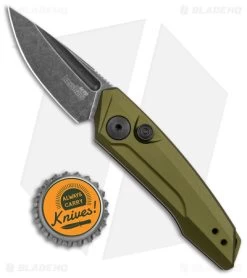 Kershaw Launch 9 Automatic Knife OD Green Aluminum (1.8" Black SW) 7250OLBW -Kershaw Shop Kershaw Launch 9 Auto OD Green Blackwash BHQ 147570 jr bottlecap