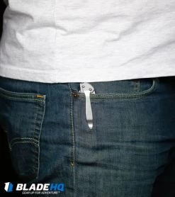 Kershaw Leek Assisted Opening Knife (3" Black Serr) 1660CKTST -Kershaw Shop Kershaw Leek Assisted Opening Knife Bead Blast 1660 BHQ 0143 kp pocket web 6