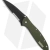Kershaw Leek Assisted Opening Knife OD Green (3" Black Serr) 1660OLBLKST