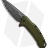 Kershaw Link Drop Point Knife OD Green Aluminum (3.25" BlackWash)