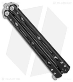 Kershaw Lucha Balisong Butterfly Knife Black (4.5" Stonewash) 5150BLK -Kershaw Shop Kershaw Lucha Balisong Butterfly Black SW BHQ 117073 jr side
