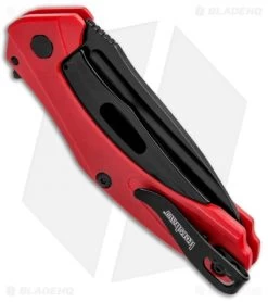 Kershaw Mini Natrix Sub-Frame Lock Knife Red G-10 (2.75" Black) 7006RDBLK -Kershaw Shop Kershaw Mini Natrix Sub FL Red G 10 Black KS7006RDBLK BHQ 92520 jr side