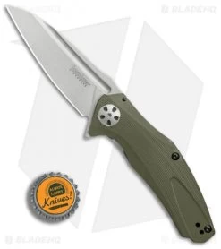 Kershaw Natrix A/O Sub-Frame Lock Knife OD Green G-10 (3.25" Stonewash) 7007OL -Kershaw Shop Kershaw Natrix AO OD Green G10 SW BHQ 79760 er bottlecap