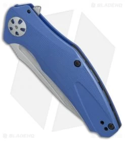 Kershaw Natrix A/O Sub-Frame Lock Knife Blue G-10 (3.25" Stonewash) 7007BLU -Kershaw Shop Kershaw Natrix AO blue G10 SW BHQ 79759 er spine