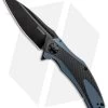 Kershaw Natrix XL Sub-Frame Lock Knife Blue G-10/CF (3.75" Black) 7008CFBLK