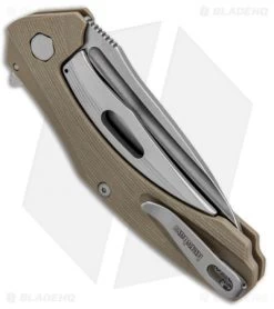 Kershaw Natrix Sub-Frame Lock Knife Tan G-10 (3.25" Stonewash) 7007TAN -Kershaw Shop Kershaw Natrix Sub FL Tan G 10 SW KS7007TAN BHQ 88101 jr side