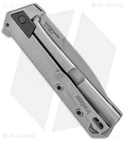 Kershaw Oblivion Assisted Opening Flipper Knife Black GFN (3.5" Stonewash) 3860 -Kershaw Shop Kershaw Oblivion Assisted Opening Flipper black GFN SW 3860 BHQ 94079 jr side