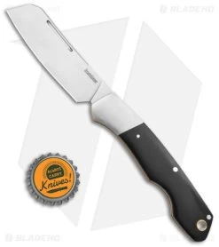 Kershaw Parley Cleaver Slip Joint Knife Black Polished Micarta (3.1" Satin) 4384 -Kershaw Shop Kershaw Parley Cleaver Slip Joint Black Polished Micarta 3in Satin BHQ 139784 td size