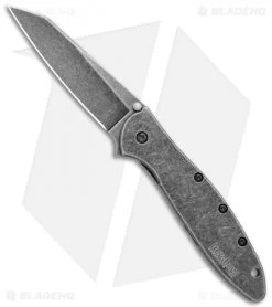 Kershaw Shop 26 Kershaw Random Leek Reverse Tanto Assisted Opening Knife (3" Black SW)