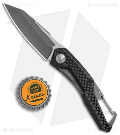 Kershaw Reverb Frame Lock Knife Carabiner Carbon Fiber/G-10 (2.5" Two-Tone) 1220 4 Kershaw Reverb Frame Lock Knife Carabiner Carbon Fiber/G-10 (2.5" Two-Tone) 1220 - Image 4