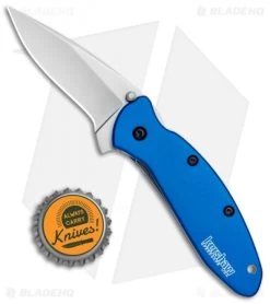 Kershaw Scallion Assisted Opening Knife Navy Blue (2.25" Bead Blast) 1620NB -Kershaw Shop Kershaw Scallion Assisted Opening Navy Blue BB 1620NB BHQ 14803 jr bottlecap