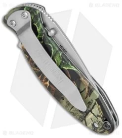 Kershaw Scallion Flipper Knife Tree Camo Aluminum (2.25" Satin) 1620C -Kershaw Shop Kershaw Scallion Assisted Opening Tree Camo BB 1620C BHQ 0377 jr side