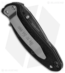 Kershaw Scallion Assisted Opening Knife Black (2.25" Blackwash) -Kershaw Shop Kershaw Scallion LL AO Blackwash BHQ 154169 td side