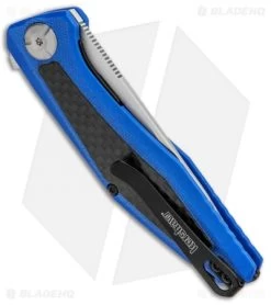 Kershaw Sinkevich Atmos Liner Lock Knife Blue G-10/Carbon Fiber (3" Satin) 6 Kershaw Sinkevich Atmos Liner Lock Knife Blue G-10/Carbon Fiber (3" Satin) -Kershaw Shop Kershaw Sinkevich Atomost LL Blue G 10 CF Satin KS4037BLU BHQ 90130 jr side