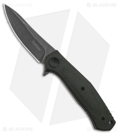 Kershaw Sinkevich Concierge Liner Lock Knife Green Micarta (3.25" Black SW) 1 Kershaw Sinkevich Concierge Liner Lock Knife Green Micarta (3.25" Black SW)
