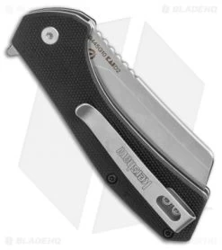 Kershaw Static Cleaver Liner Lock Knife Black G-10 (2.8" SW D2) -Kershaw Shop Kershaw Static Cleaver Liner Lock Knife Black G 10 2 BHQ 113581 LS Side