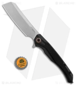 Kershaw Strata Cleaver Frame Lock Knife Black G-10 (4" Stonewash) 2078 -Kershaw Shop Kershaw Strata Cleaver Knife Black SW BHQ 178511 jr bottlecap