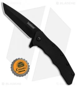 Kershaw Thicket Tanto Assisted Opening Knife Black GFN (Black Plain) 1328 -Kershaw Shop Kershaw Thicket Tanto Black GFN Black Plain BHQ 83239 er bottlecap