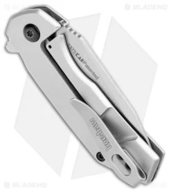 Kershaw Valve Frame Lock Knife Bead Blast Stainless Steel (2.25" Stonewash) 1375 -Kershaw Shop Kershaw Valve FL BB SS SW 1375 BHQ 106041 jr side