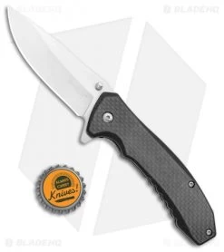 Kershaw Wire Spring Assisted Liner Lock Knife Carbon Fiber/G10 (3.25" Satin) -Kershaw Shop Kershaw Wire SA LL CF G 10 Satin KS1337X BHQ 99875 jr bottlecap
