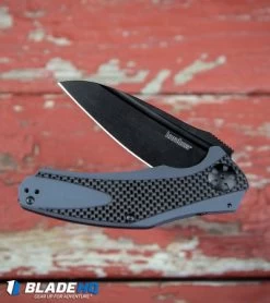 Kershaw Natrix XL Sub-Frame Lock Knife Blue G-10/CF (3.75" Black) 7008CFBLK -Kershaw Shop Natrix XL Sub Frame Lock Carbo BHQ92438 kp red paint wood web