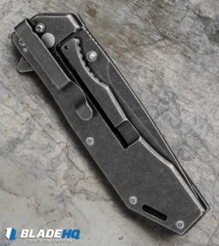 Kershaw 1304BW Assisted Opening Frame Lock Knife (3.25 Black SW) -Kershaw Shop kershaw 1304BW black sw KS1304BW BHQ 37638 er side