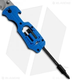 Kershaw Select Fire Knife Blue Multi-Tool (3.375" Bead Blast Plain) 1920BLSTWM -Kershaw Shop kershaw 1920blstwmx blue manual multi function open