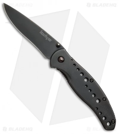 Kershaw Vapor II Frame Lock Knife Black SS (3.5" Black Plain) 1 Kershaw Vapor II Frame Lock Knife Black SS (3.5" Black Plain)