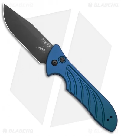 Kershaw Emerson Launch 5 Automatic Knife Blue Aluminum (3.4" Black) 7600BLUBLK 1 Kershaw Emerson Launch 5 Automatic Knife Blue Aluminum (3.4" Black) 7600BLUBLK