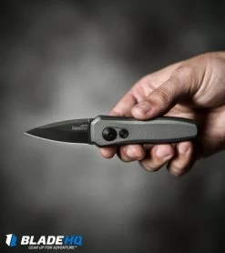 Kershaw Launch 4 CA Legal Automatic Knife Gray (1.9" Black) 7500GRYBLK -Kershaw Shop kershaw launch 4 gray 7500GRYBLK BHQ 74062 dl hand