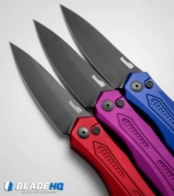 Kershaw Launch 6 Automatic Knife Blue Aluminum (3.75" Black) 7800BLUBLK -Kershaw Shop kershaw launch 6 purple blue red dl vertical confetti