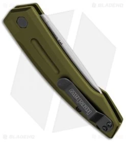 Kershaw Launch 2 Automatic Knife OD Green Aluminum (3.4" Stonewash) 7200SWOL -Kershaw Shop kershaw launch auto 2 sw 7200swol cm bhq 32693 jr side 1