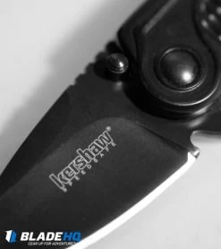 Kershaw Spoke Assisted Opening Flipper Knife (2" Black) 1313BLK -Kershaw Shop kershaw spoke 1313blk cm 3