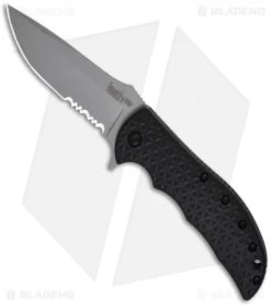 Kershaw Volt II Assisted Opening Knife Black (3.25" Bead Blast Serr) 3650ST