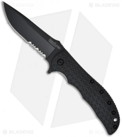 Kershaw Volt II Assisted Opening Knife Black (3.25" Black Serr) 3650CKTST 1 Kershaw Volt II Assisted Opening Knife Black (3.25" Black Serr) 3650CKTST